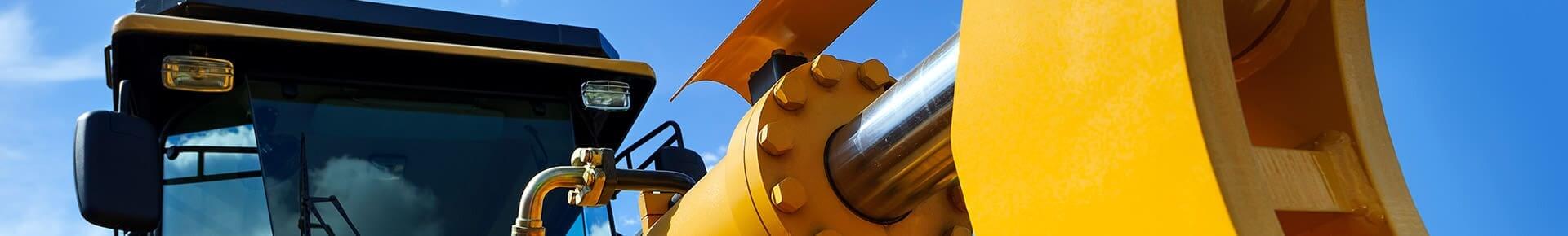 Yellow Heavy Earthmoving Equipment