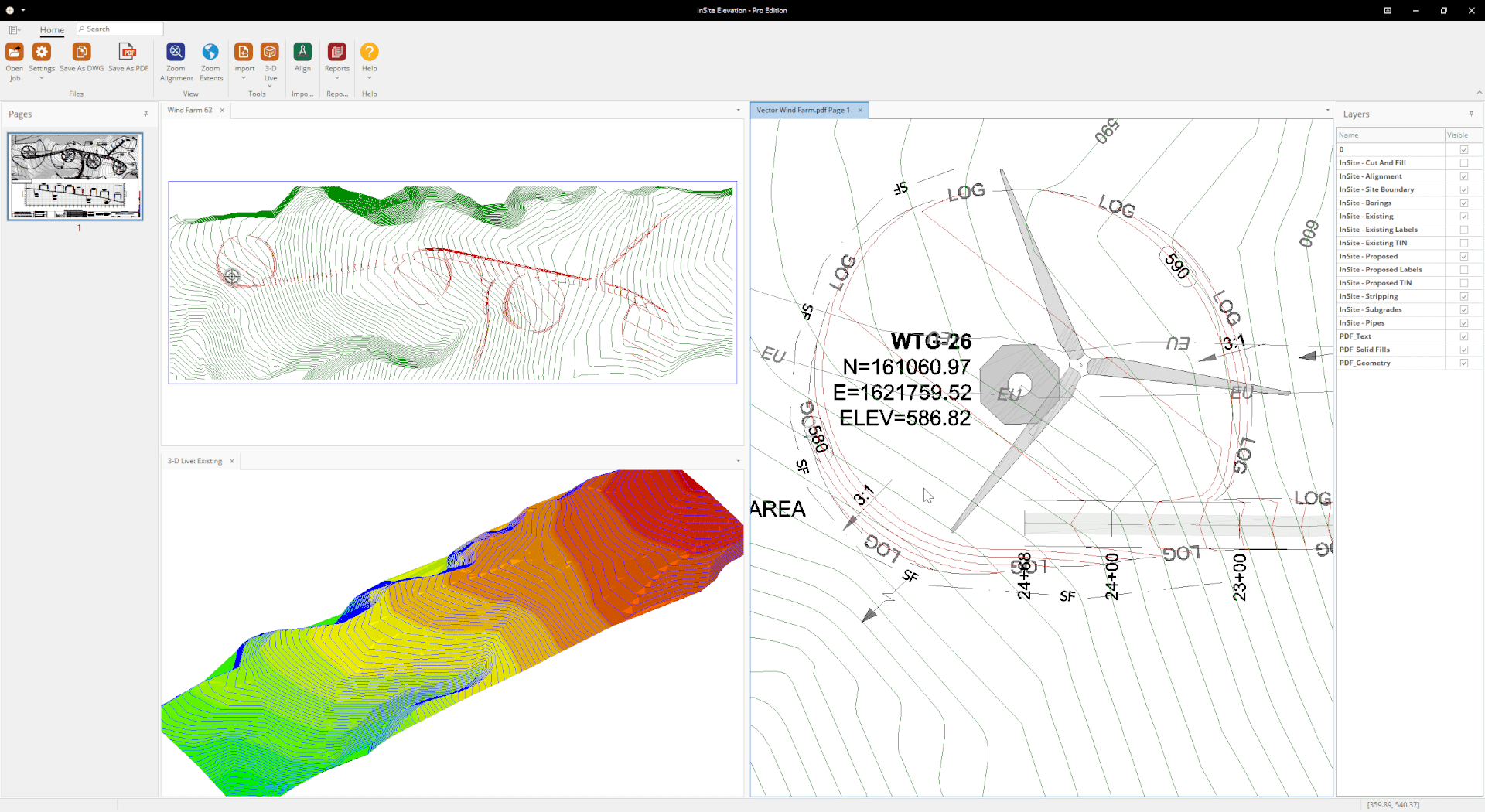 InSite Elevation Screen Shot