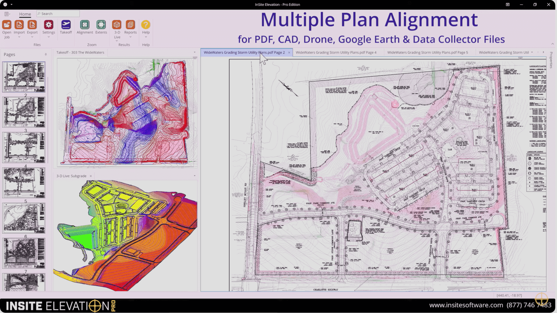 Multi-Page Alignment: Importing a PDF File | InSite Software