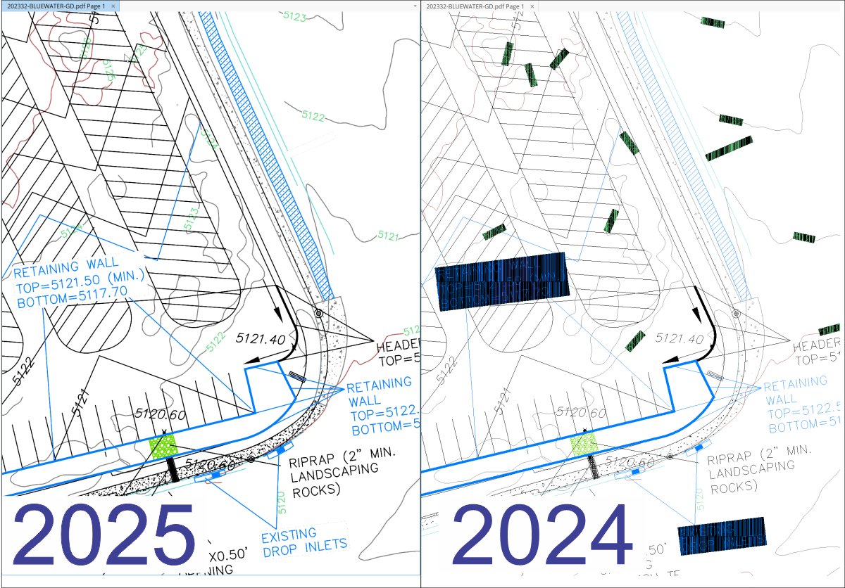 Comparison of Rendering of Elevation Pro 2024 to Elevation Pro 2025