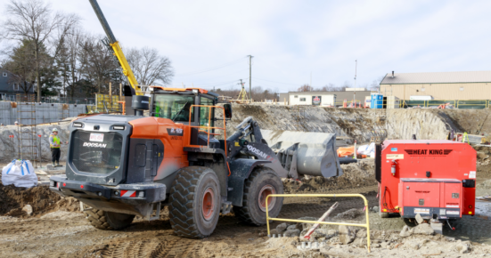 W.T. Rich jobsite red dozer