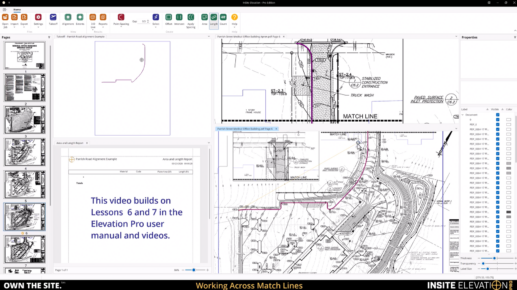 Working Across Match Lines In Elevation Pro